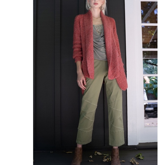 LAST Fired Brick Ultra Cozy Fuzzy Cardigan - Picture 2 of 8